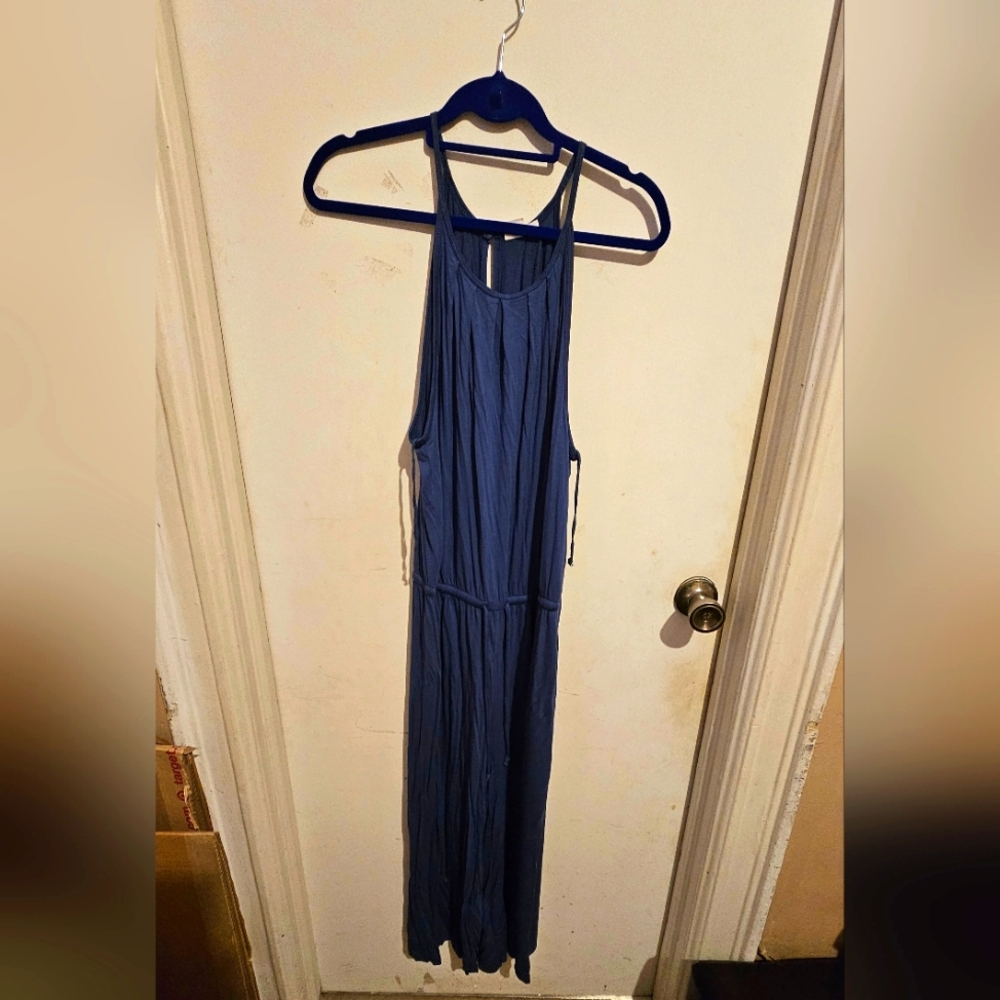 GAP Blue Sleeveless Jumpsuit